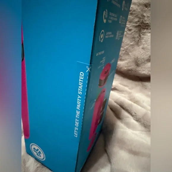 JLab Pink Portable Bluetooth Speaker with RGB Light Ring - Picture 5 of 5